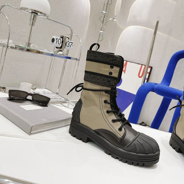 

women major ankle boot taupe black and white technical fabric leather martin booties womens fashion platform boots lady snow winter italy de