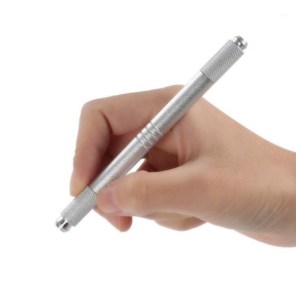 

eyebrow tattoo pen manual zinc alloy embroidered tattooing dual head permanent for skin beauty professional1