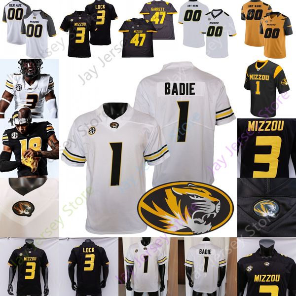 

missouri tigers football jersey ncaa college tyler badie connor bazelak elijah young d'ionte smith keke chism blaze alldredge kelly bry, Black;red
