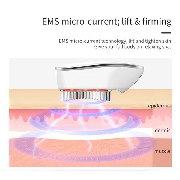 

electric brush scalp massage comb hair growth vibration massager rf red light ems anti hair loss losing rechargeable health care