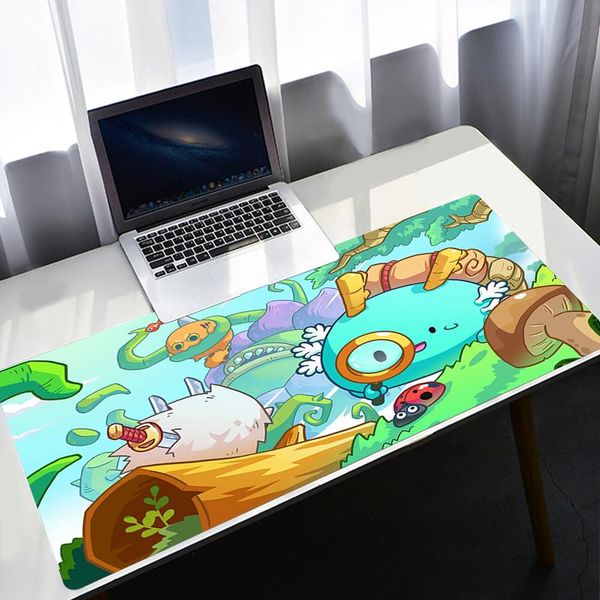 

mouse pads & wrist rests large 900x400mm axie infinity pad xxl gaming accessories keyboard desk mat pc gamer computer carpet cute anime mous
