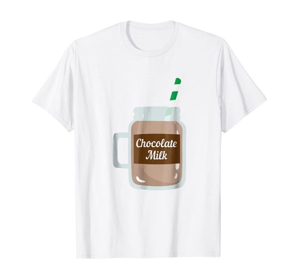 

chocolate milk cute dairy lovers funny gift t shirt, White;black