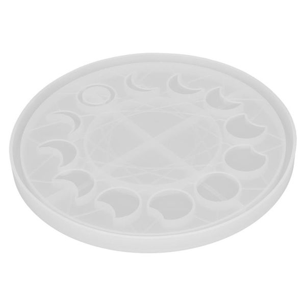 

nail gel crescent epoxy wall hanging silicone mold moon phase tray creative for jewelry making home decoration diy crafts, Red;pink