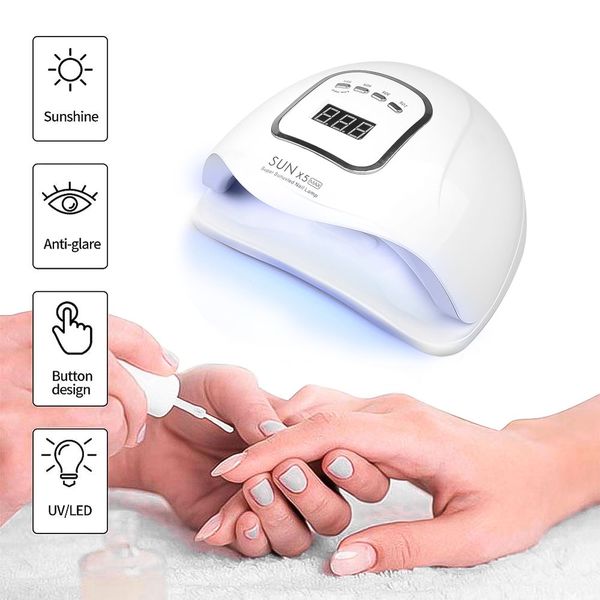 

150w sun x5 max nail gel lamp lamp led nail dryer with lcd display nail diy manicure tools uv for all gel varnish ice lamp