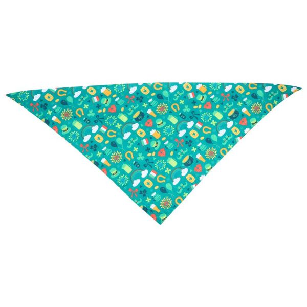 

dog apparel 1 pc st. patrick's day pet bib bandana reversible scarf