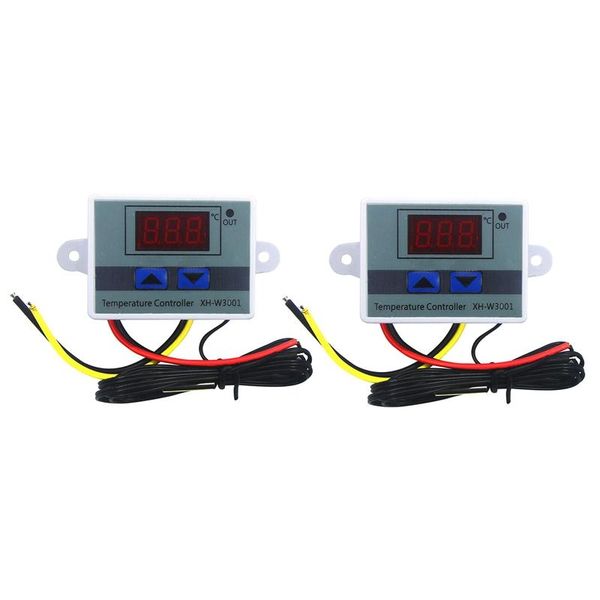 

smart home control 2pcs 110-220v ac digital led temperature controller xh-w3001 for incubator cooling heating switch thermostat ntc sensor