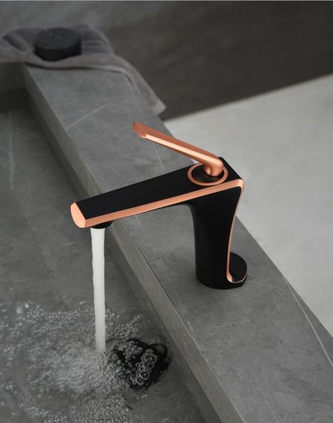 

exquisite design brass black rose gold bathroom sink faucet cold mixer basin fashionable faucets