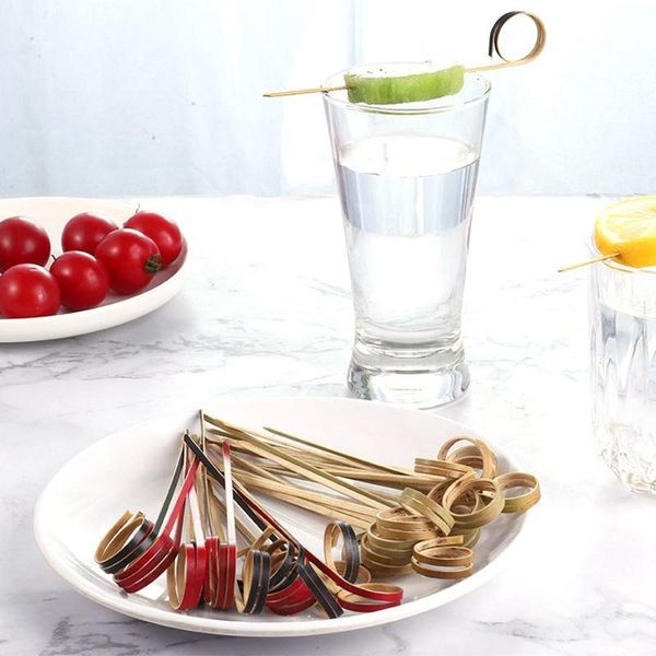 

forks barbeque scissor shaped decorative cocktail eco-friendly appetizers picks ring toothpick skewer fancy sticks