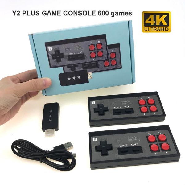 

wireless built in 600 classic mini retro controller output dual player portable players game