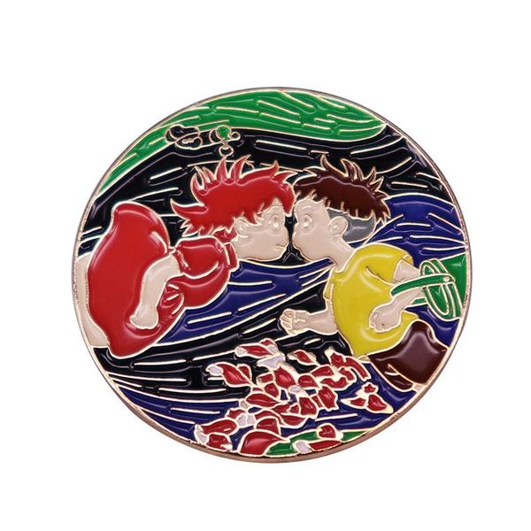 

pins, brooches pf919 japanese anime cute pin collection hard enamel lapel badge clothes backpack decoration jewelry accessories kids gifts, Gray