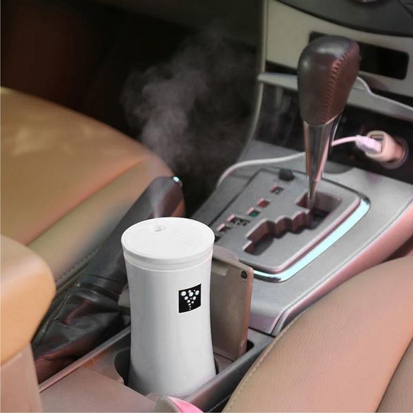 

car air freshener aroma essential oil diffuser mini ultrasonic small waist humidifier purifier led light usb mist maker