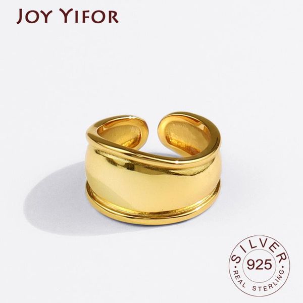 

real 925 sterling silver rings for women gold color vintage wedding trendy jewelry large adjustable antique anillos cluster, Golden;silver