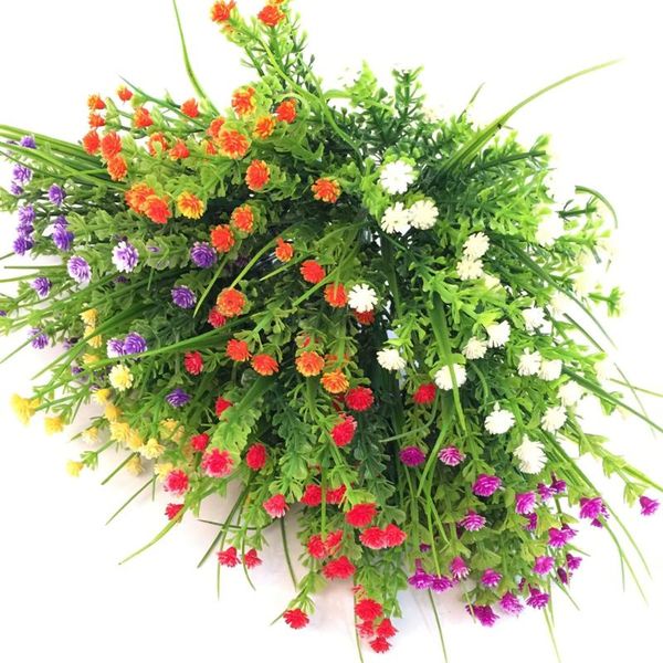 

bouquet dandelion sunflower fake little flowers heads diy simulation artificial flower wedding home decoration decorative & wreaths