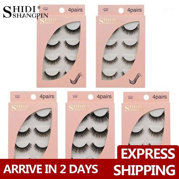 

pairs mink eyelashes false natural 3d lashes makeup faux fluffy for maquiagem cils1