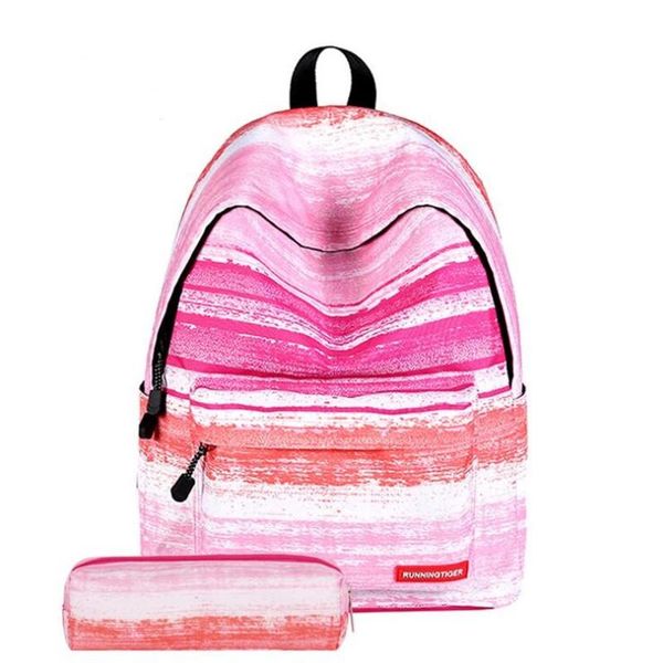 

school bags season striped children for teenager girls backpacks lapbackpack star universe printing women
