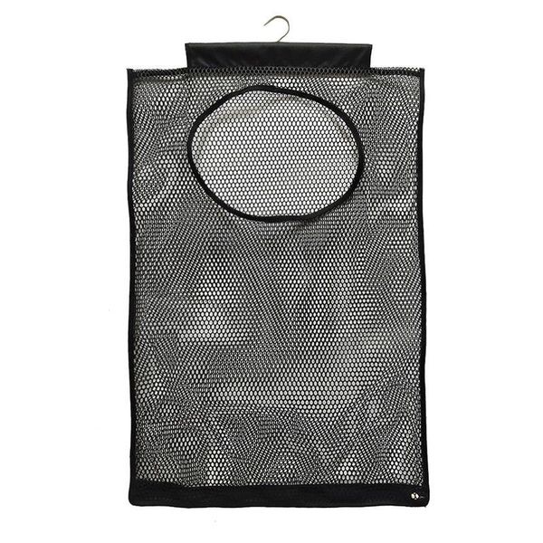 

mesh grid wall-mounted hanging organizers storage for dirty pocket clothing bag hangers home closet organizer boxes & bins