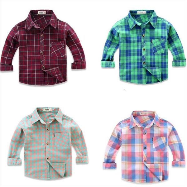 

style kids cotton shirts baby plaid striped children clothes boys girls long sleeve shirt summer 1 10 years old, White;black