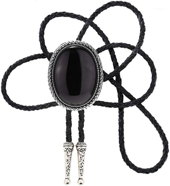 

vintage bolo tie cowboy western bolo tie with black stone pendant necklace1, Blue;purple