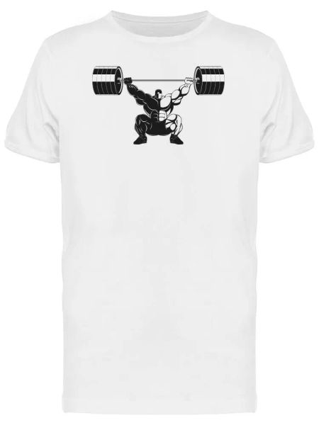 

Strong Bodybuilder Squat Men's Tee -Image by Shutterstock, White;black