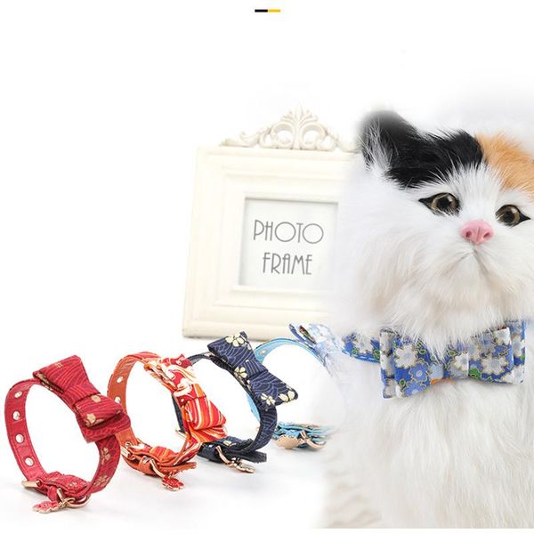 

cat costumes collar with cute bow adjustable comfortable pet supplies for small dog kitten puppy hr