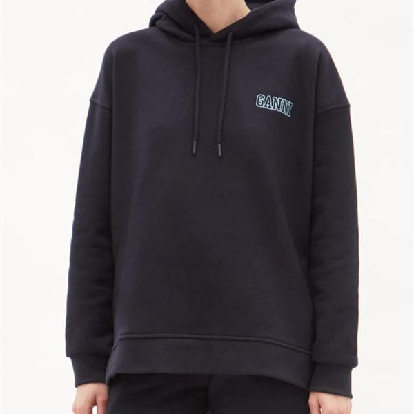 

women's hoodies & sweatshirts autumn winter female letter hoodies string on cleft loose lg casual sleeve cott with hoodie nighties 1263, Black