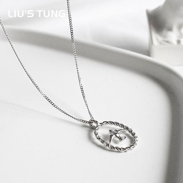 

chains liu's tung bird 925 sterling silver animal pendant necklaces for women interesting and cute jewelry handmade