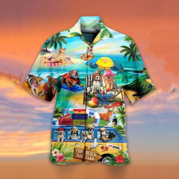 

men's casual shirts 40# short sleeve shirt men summer baggy hawaii holiday beach harajuku print tee buttons national style, White;black