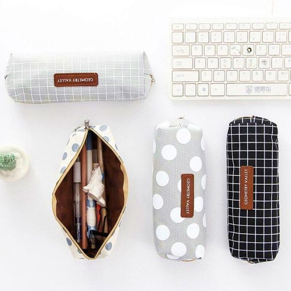 

pencil bags cute kawaii canvas case letter for girls gift school supplies korean stationery