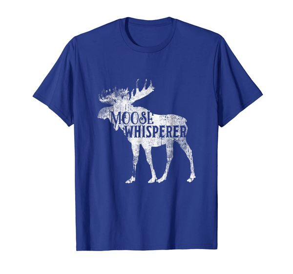 

moose whisperer funny t-shirt cute tee lover gift idea, White;black