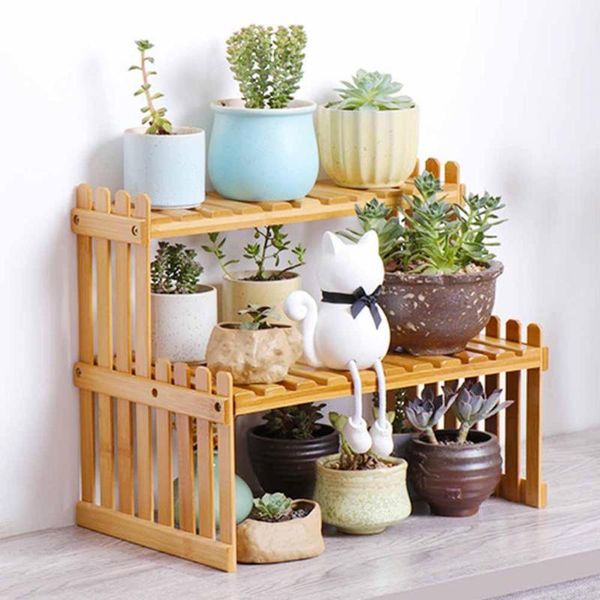 

hooks & rails deskbamboo 2-layer storage rack bathroom kitchen shelving holders bottle shelf organizer home decor diy store