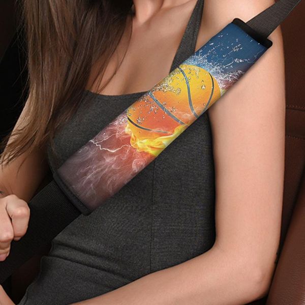 

safety belts & accessories pinup angel seat belt cover for cars basketball printed car seatbelt cushions auto vehicle interior protector