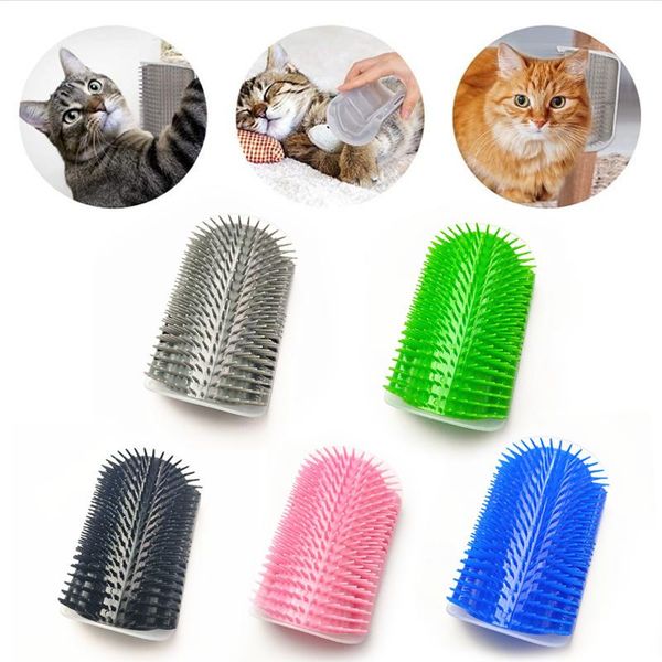 

cat toys corner scratching and device for plastic massager toy hair removal brush