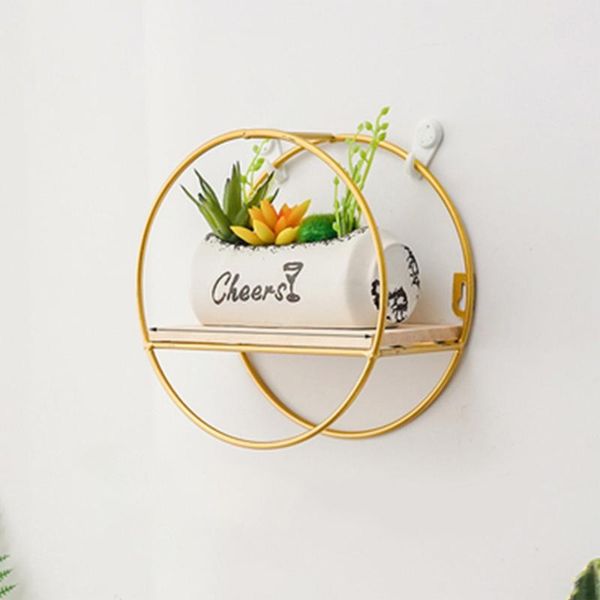 

other home decor metal iron rack decoration floating shelves storage morden simple design art craft holder planter pot wall shelf