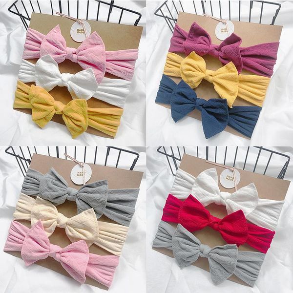 

carriers, slings & backpacks 3pcs/set baby headbands for born hair band cute bow flower elastic headwear kids gifts girl accessories
