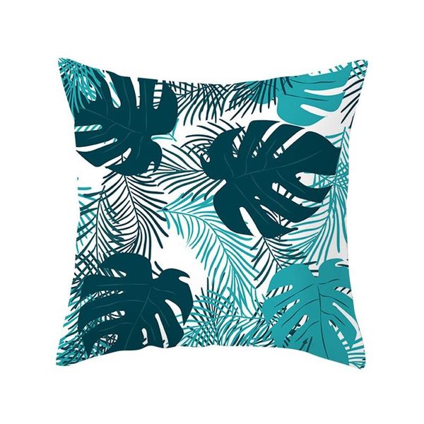 

pillow case ins plant flowers pillowcase home sofa cushion cover waist h1