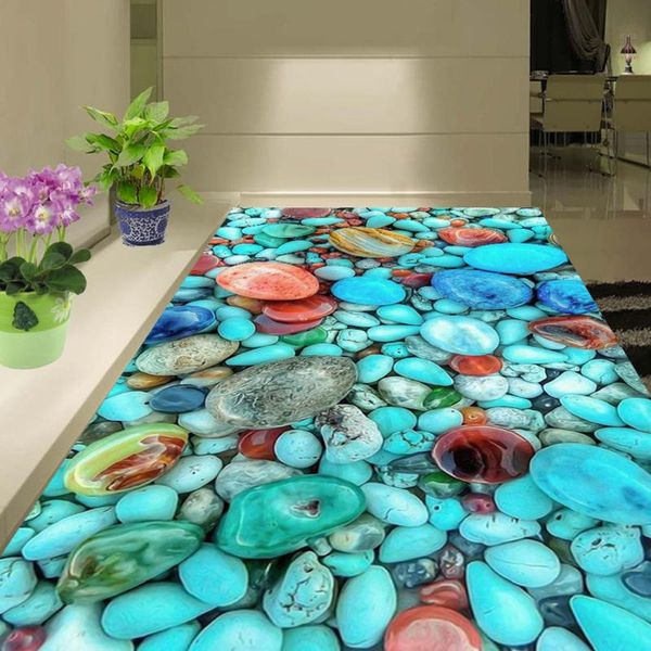 

wallpapers [self-adhesive] 3d cobblestone 1929 floor wallpaper mural wall print decal murals