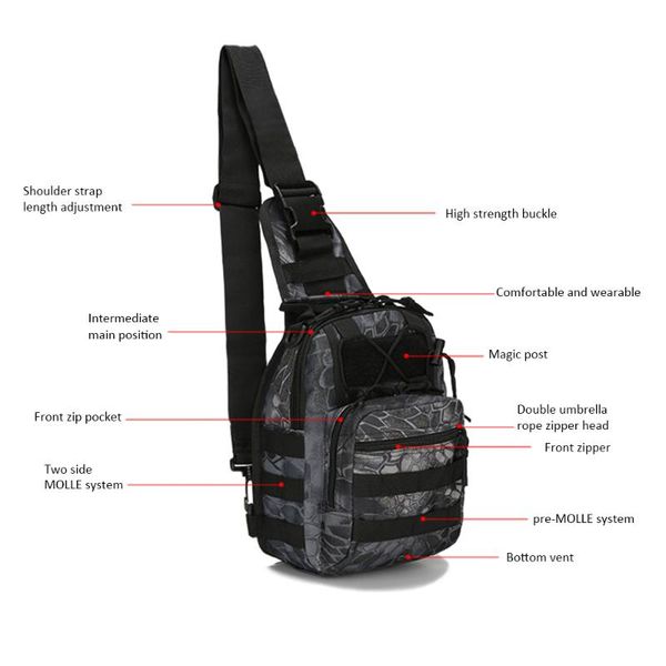 

outdoor bags 2021 military rucksacks 600d nylon 5l waterproof tactical backpack sports camping hiking trekking fishing hunting