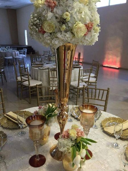 

party decoration tall iron flower stand table centerpiece wedding banquet
