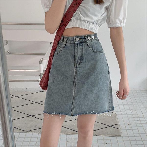

skirts hzirip summer chic retro fashion all-match women solid straight 2021 strap slim thin a-line gentle korean skirt, Black