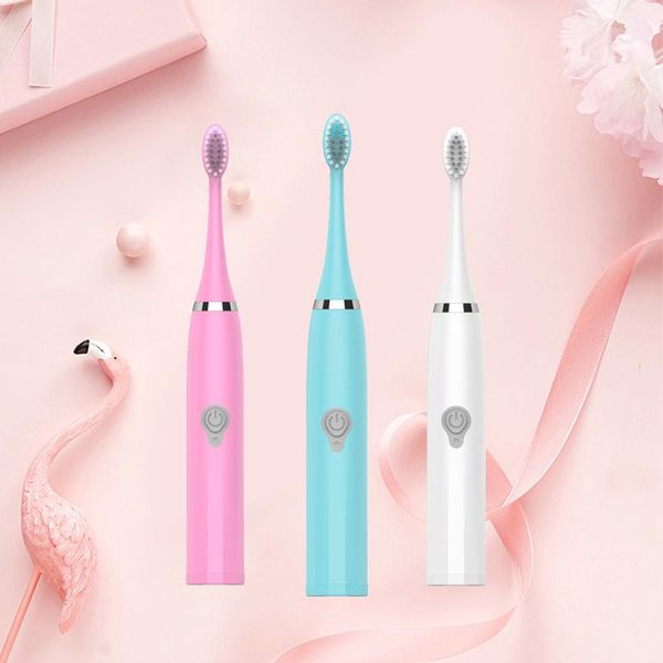 

smart electric toothbrush adults ipx7 waterproof sonic 3 soft heads oral care brush