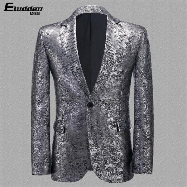 

men's suits & blazers bright silk suit costumes fashion traje hombre slim groomsmen dress casual multi-color shiny stage male singers, White;black