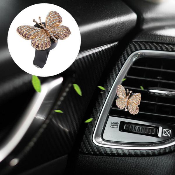 

car air freshener 1 set auto diffusser aroma diffuser rhinestone charm decor