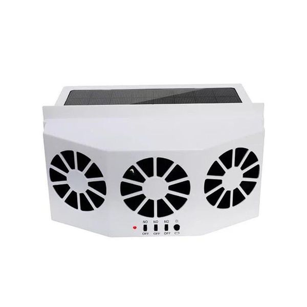 

electric fans 3 cooler car fan solar energy cooling vent exhaust portable safe auto gills ventilation high-power