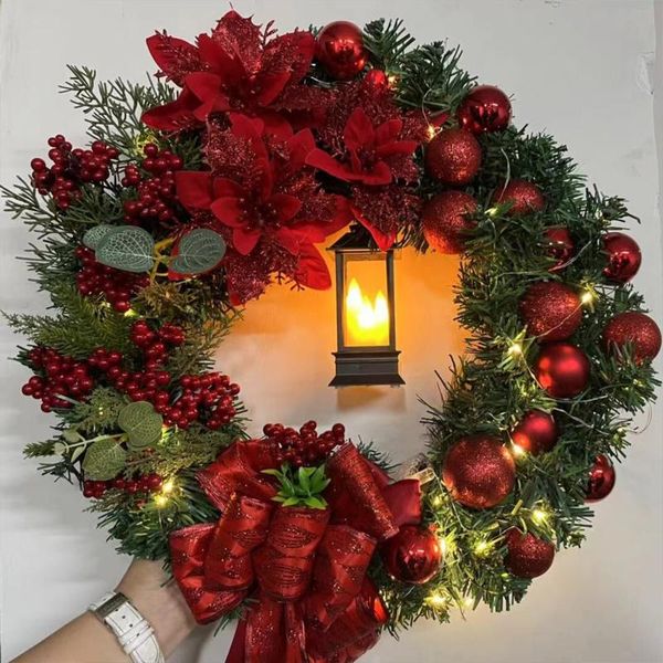 

christmas decorations decoration sacred wreath with lights lighted nativity scene adornos de navidad gifts 2021