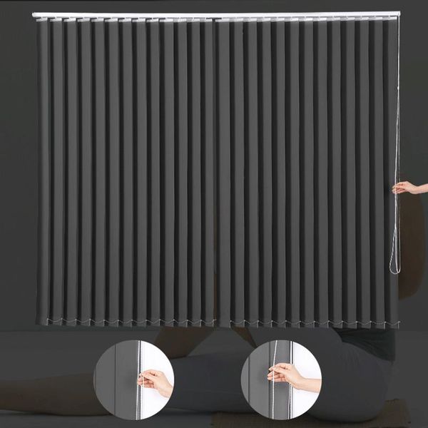 

blinds qualified 89mm fabric vanes vertical for customized size