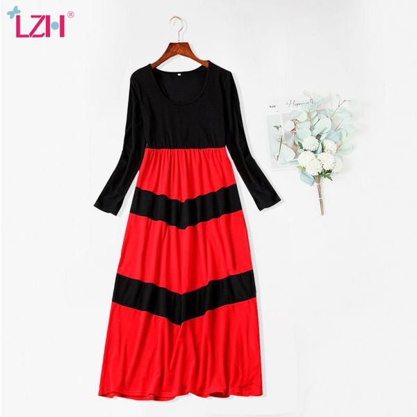 

maternity dresses lzh 2021 autumn long sleeve casual women's fashion stitching for women elegant mother's clothing dress, White