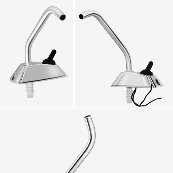 

parts rv motoehome galley rotatable faucet 12v electrically controlled water tap trailer accessories