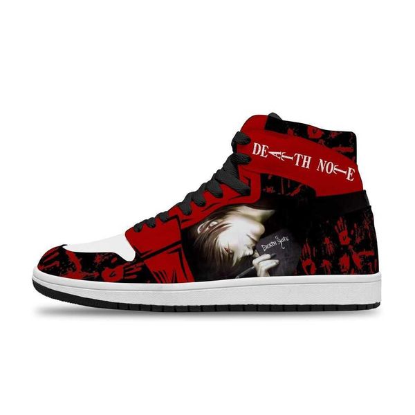 

2021 japanese anime death note diy cosplay sports non-slip basketball shoes for men's fashion sneakers8dcs