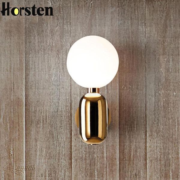 

wall lamp nordic modern led lights minimalist glass ball lamps for corridor living room bedroom stair lighting fixtures