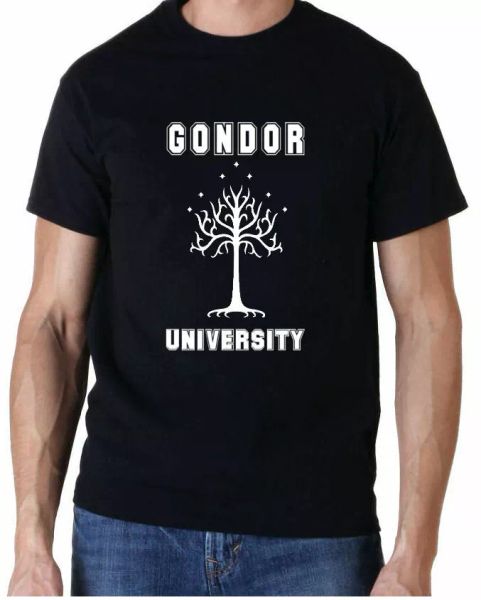 

Lord of the Rings Gondor University the Hobbit KIDS T SHIRT, White;black